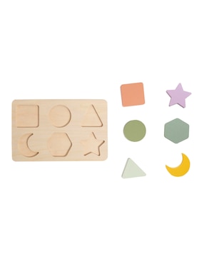 Rompecabezas de Figuras de Madera Pearhead juego didáctico infantil unisex