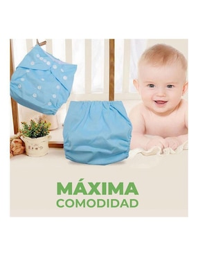 Pañal ecológico de tela Bluelander unisex con 24 piezas