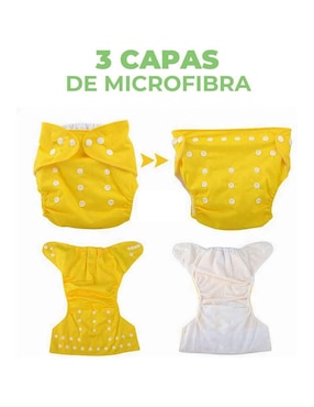 Pañal ecológico de tela Bluelander unisex con 24 piezas