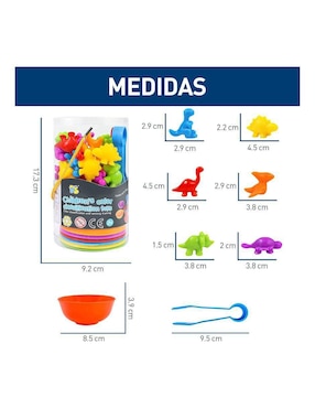 Juguete Clasificador En Forma De Dinosaurio Bluelander juego didáctico infantil unisex