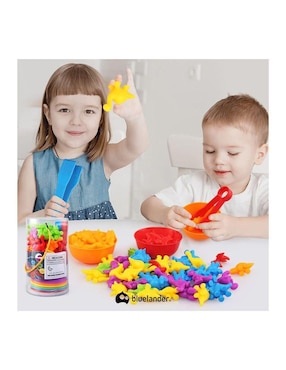 Juguete Clasificador En Forma De Dinosaurio Bluelander juego didáctico infantil unisex