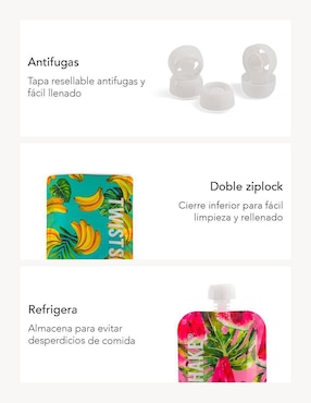 Set alimentación Twistshake de plástico 3 piezas