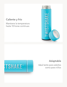 Termo Twistshake de metal con tapa rosca 420 ml