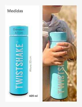Termo Twistshake de metal con tapa rosca 420 ml