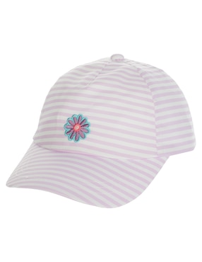 Gorra visera semicurva elástico Mon Caramel para bebé niña