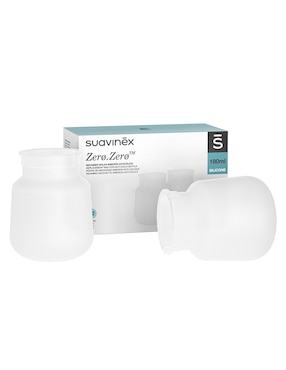 Set bolsa anticólico biberón Suavinex Zero.Zero de 6 oz