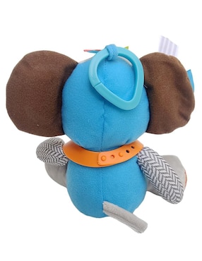 Juguete portátil Elefante didáctico con colgante, mordedera y sonaja Dara Baby