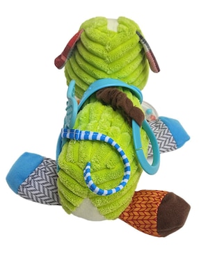 Juguete portátil Perrito didáctico con colgante, mordedera y sonaja Dara Baby