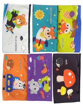 Juguete portátil Tapete con Espejo, Mordedera y Libro Montessori Dara Baby