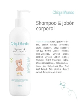 Shampoo hidratante y Body Wash Chiquimundo Natural