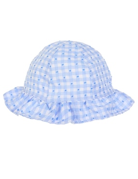 Sombrero Mon Caramel estampado a cuadros