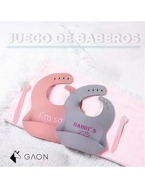 Set babero Gaon de silicón 2 piezas