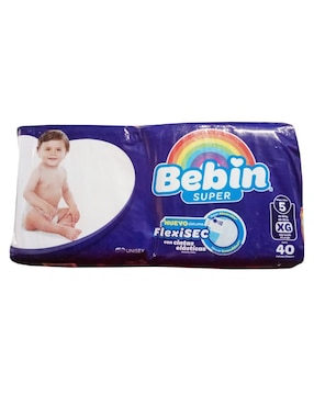 Pañales Bebé Bebin Etapa 5 Unisex Con 40 Piezas