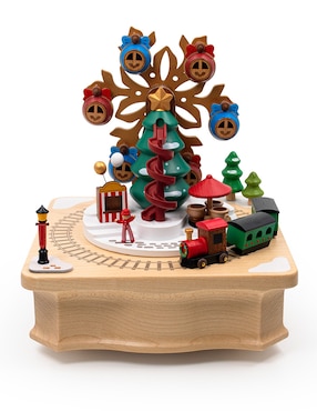 Caja Musical Wooderful Life Tren Navideño