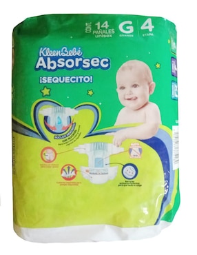Pañales Kleenbebé etapa 4 bebé unisex con 14 piezas