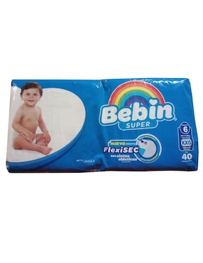 Pañales Bebé Bebin Etapa 6 Unisex Con 40 Piezas