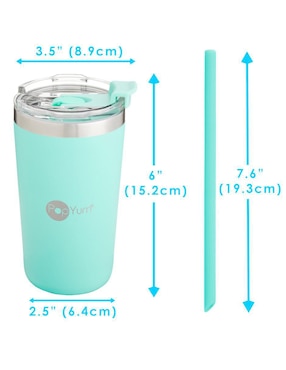 Termo Popyum de acero inoxidable con tapa rosca 380 ml