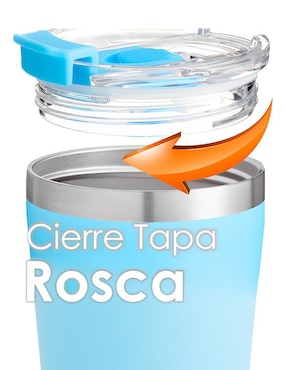 Termo Popyum de acero inoxidable con tapa rosca 380 ml