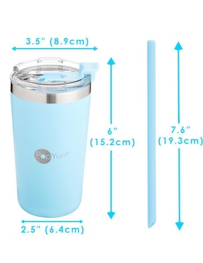Termo Popyum de acero inoxidable con tapa rosca 380 ml