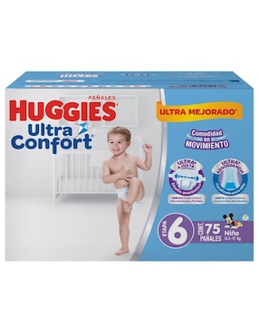 Pañales Bebé Huggies Etapa 6 Niño Con 75 Piezas