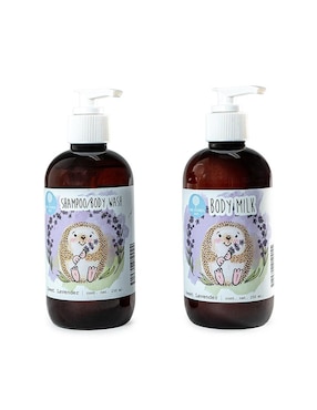 Set De Shampoo Para Cabello Y Bodymilk Para Bebé Sweet Lavender Mil Flores