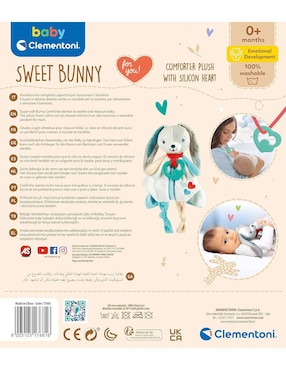 Peluche de Conejo Clementoni de 31 cm