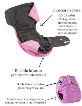 Pañales Babybamboo etapa 5 bebé unisex con 10 piezas