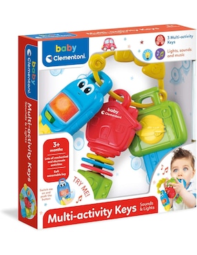 Juguete Llaves Multi-Actividades Luz Y Sonido Baby Clementoni