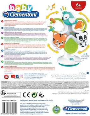 Juguete Gira Gira Animales con Ventosa Baby Clementoni