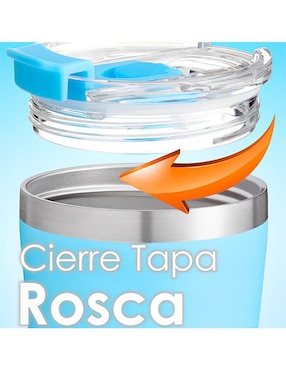 Termo Popyum de acero inoxidable con tapa rosca 380 ml