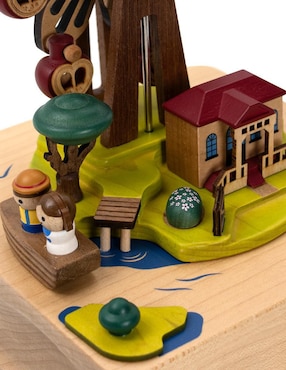 Caja musical Wooderful Life Rueda con Lancha