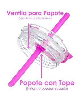 Termo Popyum de acero inoxidable con tapa rosca 266 ml