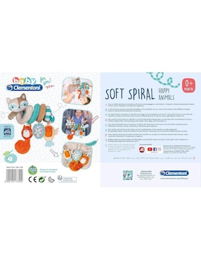 Juguete de cuna Animales Felices Espiral Baby Clementoni