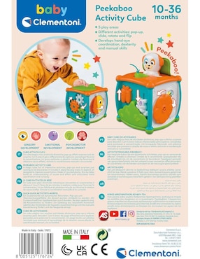 Juguete cubo de actividades Peekaboo Baby Clementoni