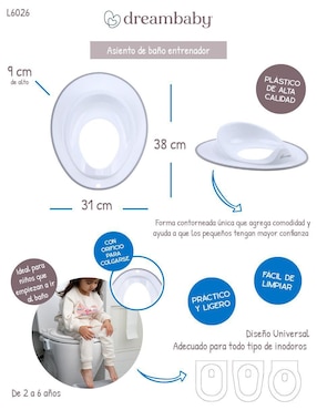 Entrenador de baño Dreambaby