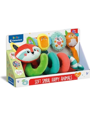 Juguete de cuna Animales Felices en Espiral Baby Clementoni