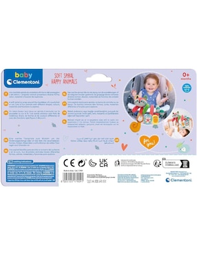 Juguete de cuna Animales Felices en Espiral Baby Clementoni