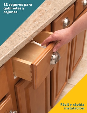 Set cerradura de seguridad para puerta y gabinete Safety 1st