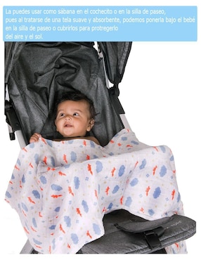 Cobija de tejido plano Dara Baby para bebé niño