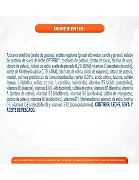 Fórmula infantil Nan 62547 etapa 1