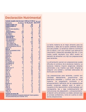 Fórmula infantil Enfamil 0503 etapa 1