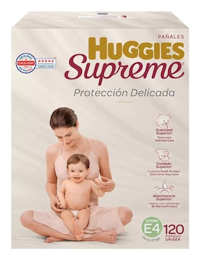 Pañales Huggies etapa 4 bebé unisex con 120 piezas
