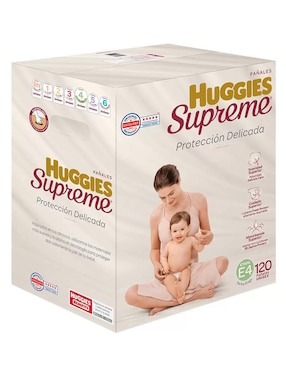 Pañales Huggies etapa 4 bebé unisex con 120 piezas