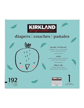 Pañales para bebé Kirkland Signature etapa 1 unisex con 192 piezas