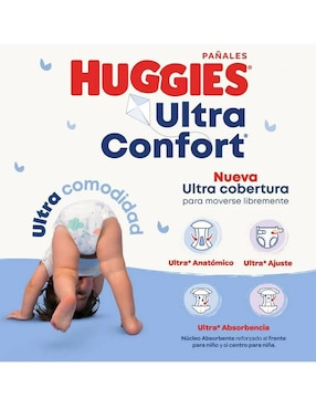 Pañales para bebé Huggies Supreme etapa 4 bebé niña con 99 piezas