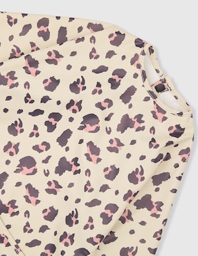 Babero Mon Caramel estampado animal print