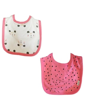 Set babero Gerber estampado animal print de algodón 2 piezas
