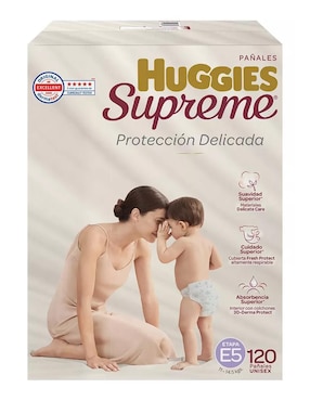 Pañales para bebé Huggies etapa 5 bebé unisex con 120 piezas