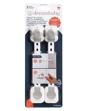 Cerradura de seguridad para puerta y gabinete Dreambaby