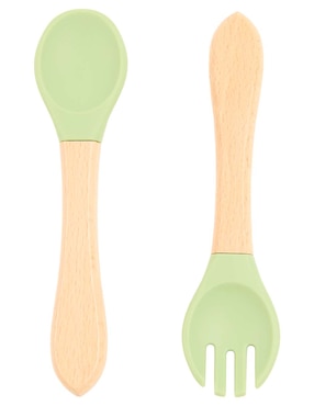 Cubiertos Mon Caramel de madera 7 piezas